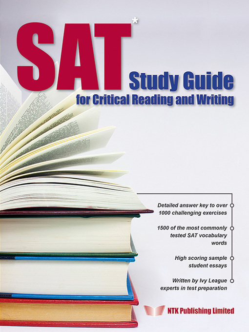 Title details for SAT Study Guide for Critical Reading and Writing by Sweetman Marie - Available